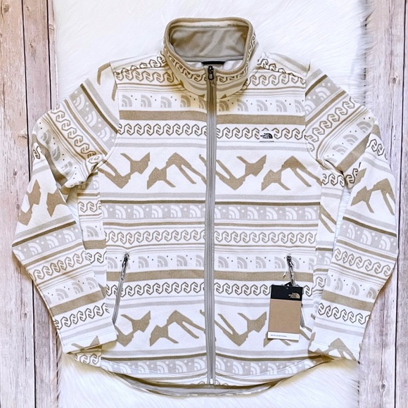 The North Face Women’s Printed Crescent Full Zip Fleece Sweater Jacket - Picture 2 of 7